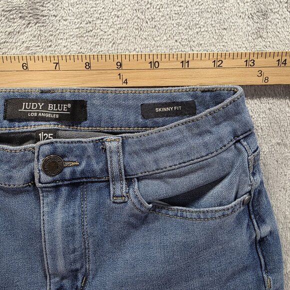 Judy Blue Jeans Womens Size 1/25 Medium Wash Mid Rise Skinny JB88206 - Picture 8 of 11